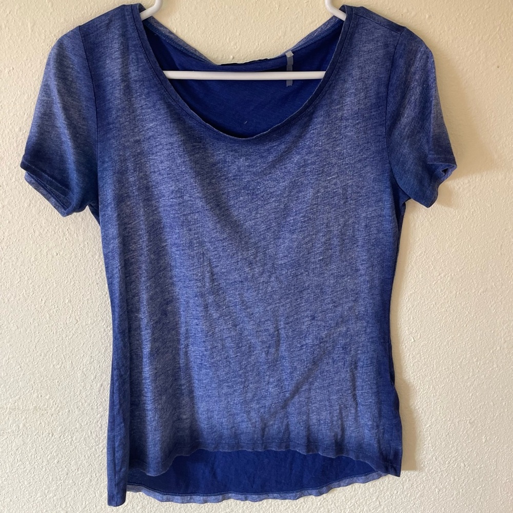 Elie Tahari Blue Blouse